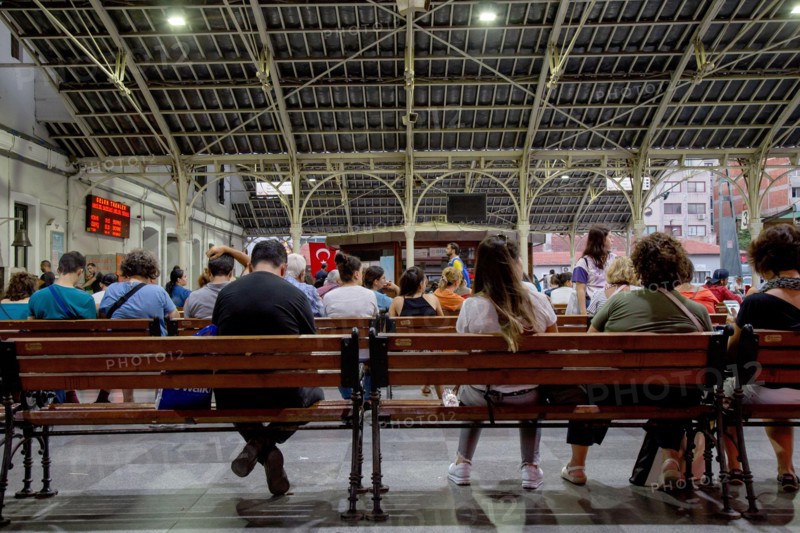 Basmane/Izmir/Turkey- 26/08/2019: Basmane Railway Station is an intercity and regional railway terminal and rapid transit station