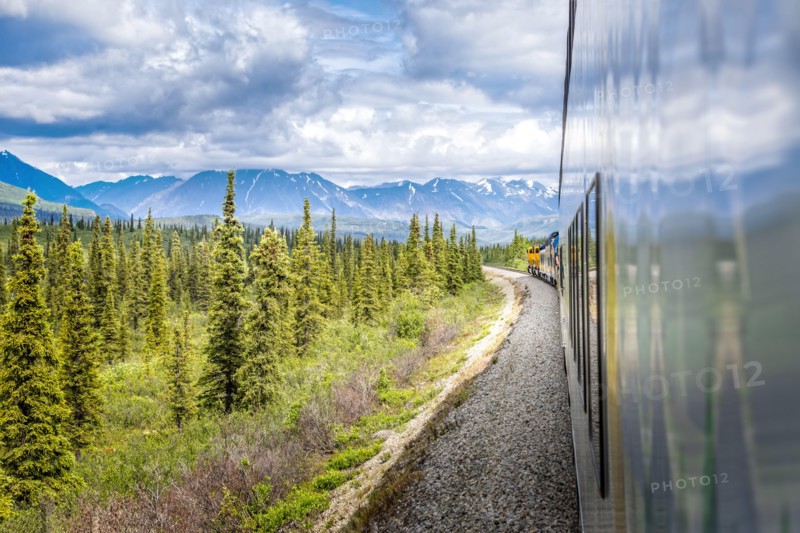 Train to the Denali National Park, Alaska USA