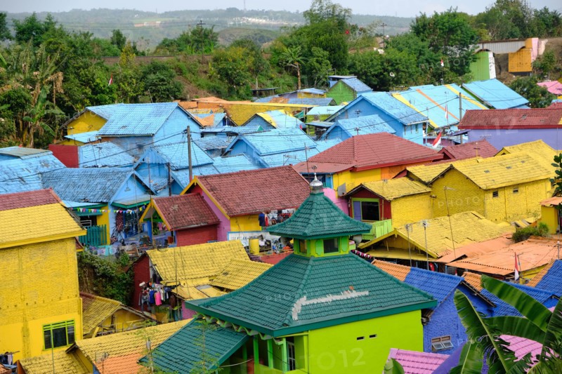 Malang Indonesia - Village of Color Kampung Warna Warni Jodipan