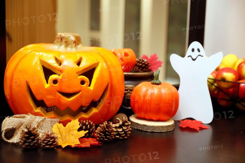 Halloween scary pumpkin face