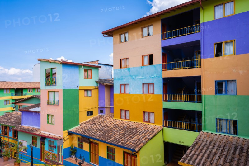 beautiful colors in the village of Guatapé, Antioquia, Medellin