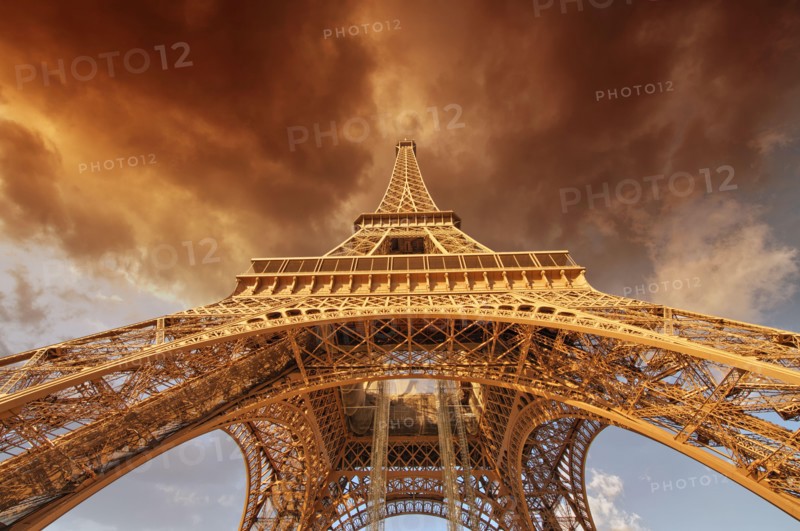 Beautiful view of Eiffel Tower in Paris