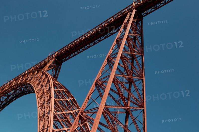 Viaduct of Garabit, built by Gustave Eiffel. Auvergne, France, Europe.