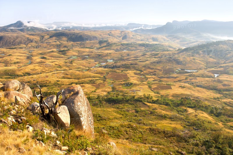 View across Andringitra National Park in southern Madagascar.