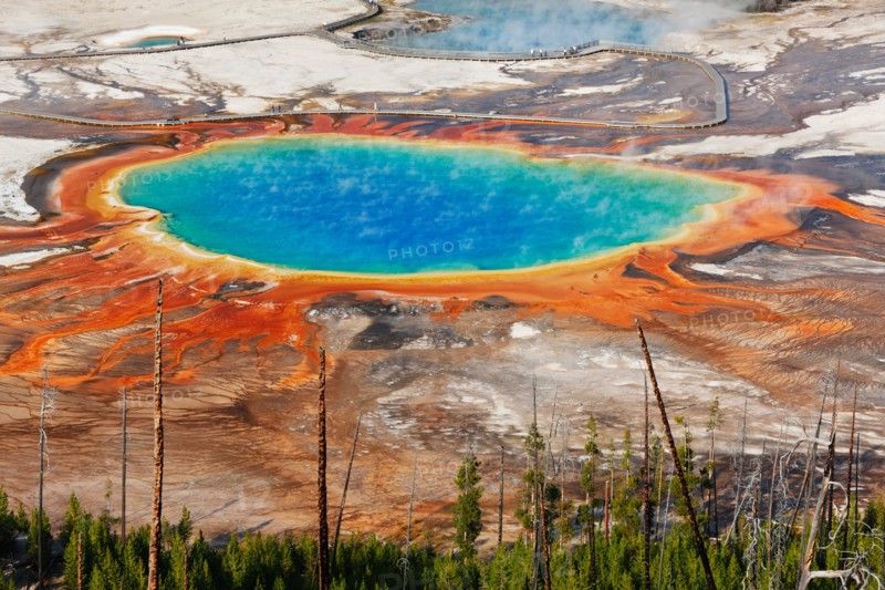 Grand Prismatic Spring, Midway Geyser Basin, Yellowstone National Park