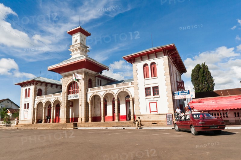 The railway station of Antsirabe, Madagascar highlands