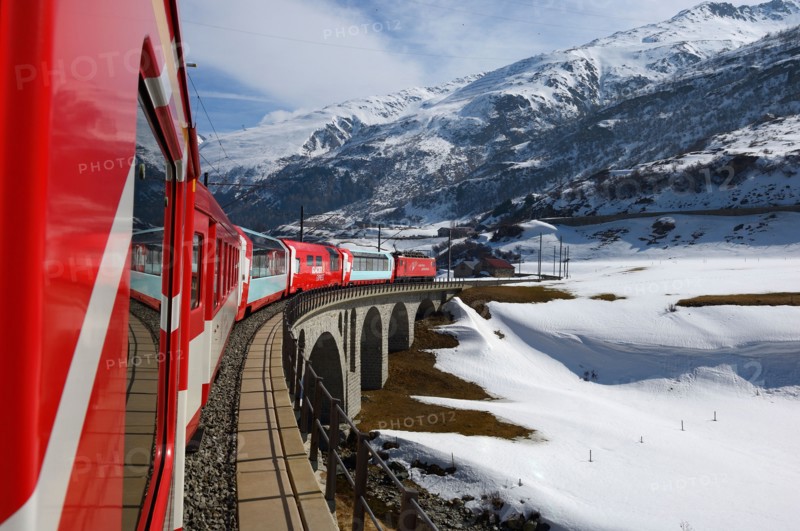 Glacier Express railway. Switzerland