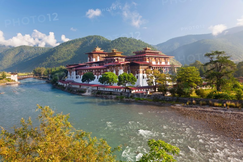 Punakha Dzong or monastery, Punakha, Bhutan