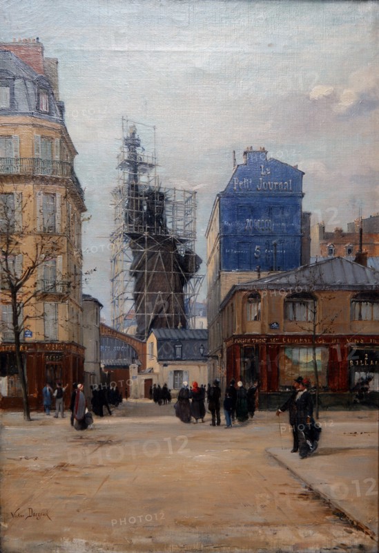 Victor Dargaud The statue of Liberty by Bartholdi in the workshop of Gaget-Gauthier rue de Chazelles Paris
