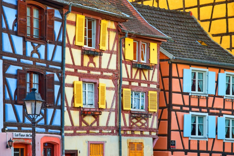 Colorful houses in Petite Venise (Little Venice) district, Colmar, France