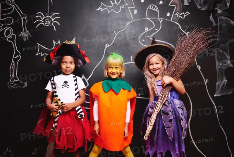 Group of kids at halloween