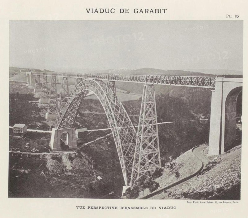 Viaduc de Garabit Planche 15 - Mémoire de G. Eiffel