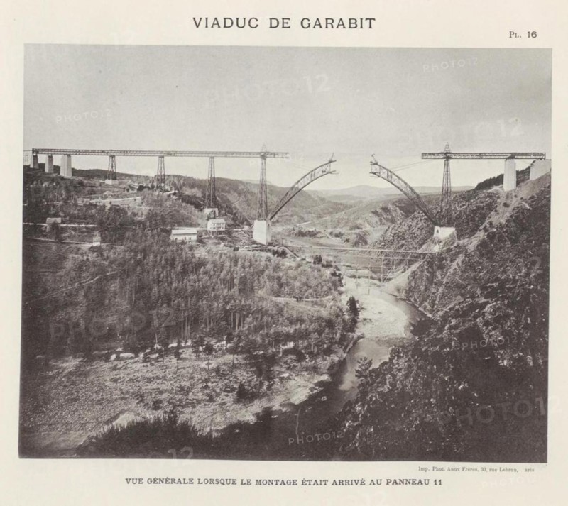 Viaduc de Garabit Planche 16 - Mémoire de G. Eiffel