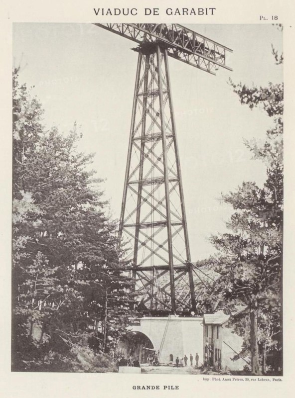 Viaduc de Garabit Planche 18 - Mémoire de G. Eiffel