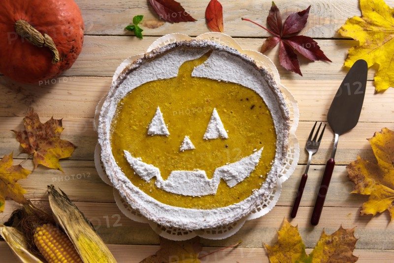 Pumpkin cake for Halloween