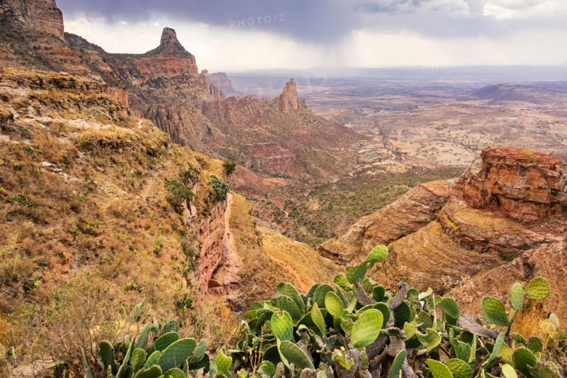 Gheralta Mountains in Hawzen Tigray region Ethiopia