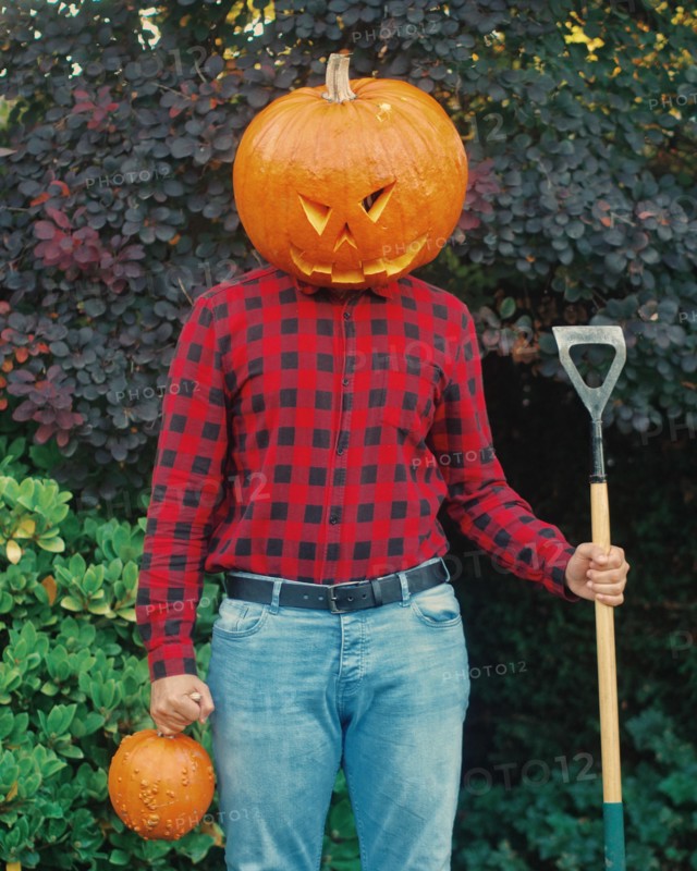 Pumpkin head Halloween costume
