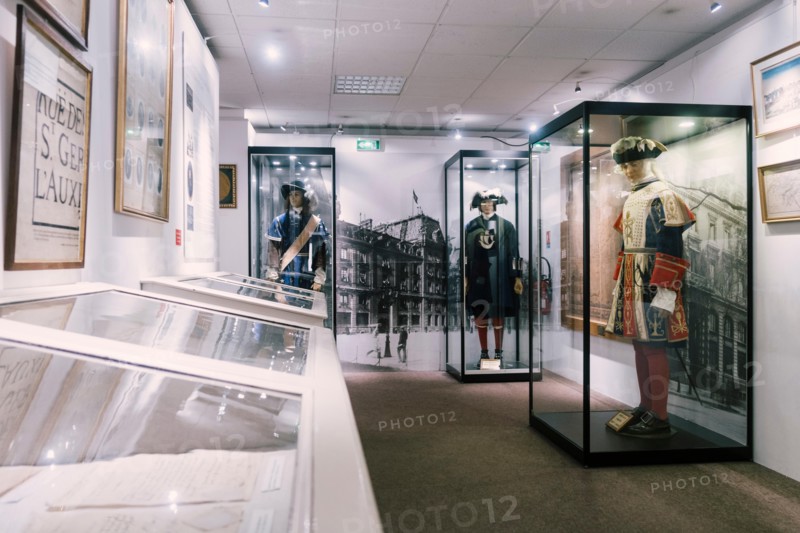 Paris, France - Sept 03, 2019:Exhibition in the  "Musee de la Prefecture de Paris", (Police Museum) in Paris, France.