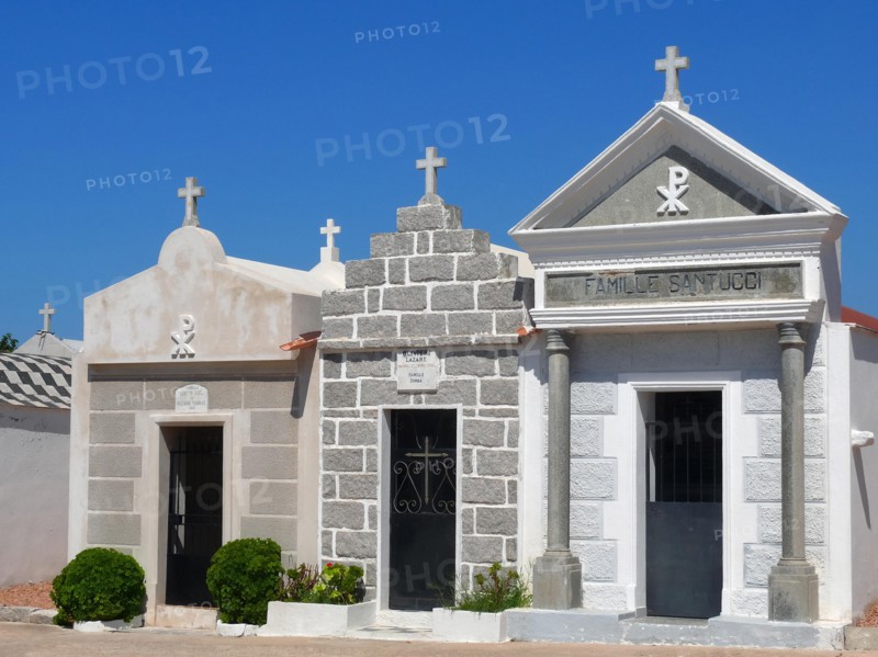 San Franzé marine cemetery, Bonifacio, Bunifaziu, Corsica, France