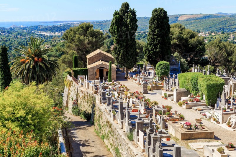 There's the graveyard in village Saint-Paul de Vence in Provence, France.