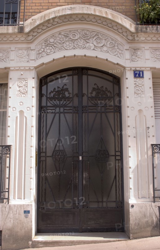 Art Deco Facade Montmartre Paris