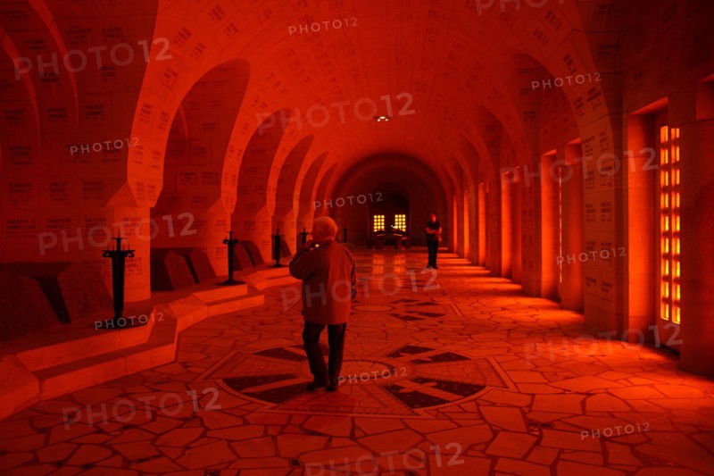 Granite tombs at the Douaumont ossuary, Verdun, France