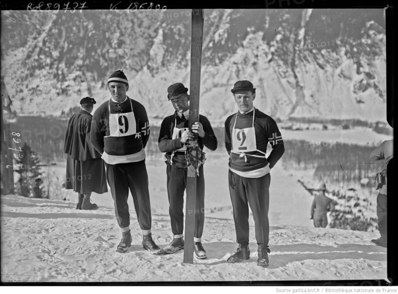 Thams, Bonna, Lanvik en 1924 à Chamonix