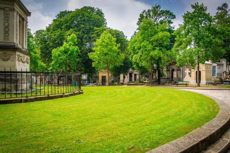 Père Lachaise Cemetery is the largest cemetery in the city of Paris