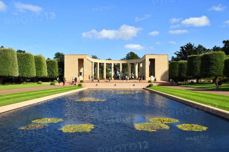 France, Calvados, Omaha Beach, Colleville sur Mer, Normandy American cemetery, memorial and its 22 foot bronze statue by Donald De Lue