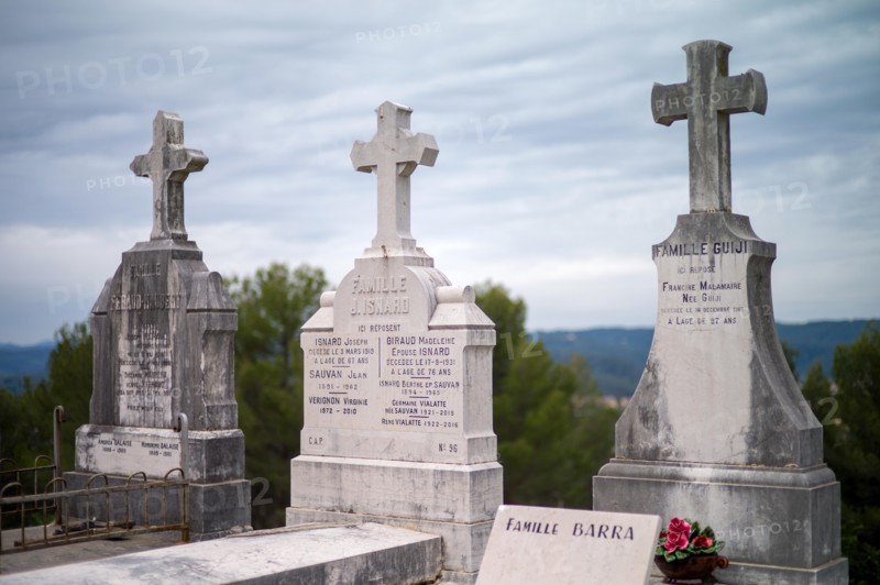 The cemetery of Saint-Paul de Vence, France