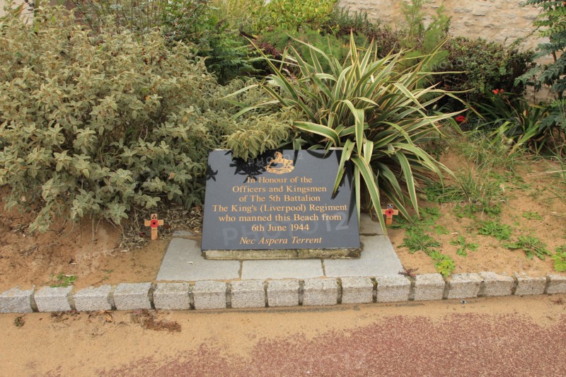 Sword Beach, Normandy 09/10/2017.  D-Day, Memorial to the liberators and those that gave their lives. 6 June 1944