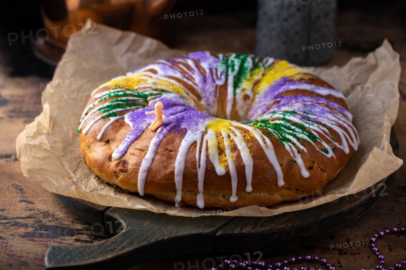 King cake for Mardi Gras