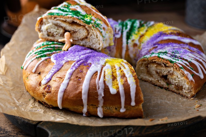 King cake for Mardi Gras