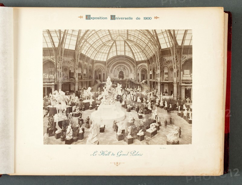 PARIS EXPO 1900 - PALACE GRAND HALL Exposition Universelle Paris 1900. Le hall du Grand Palais. Photographie de Neurdein Frères. Musée des Beaux-Arts de la Ville de Paris, Petit Palais.