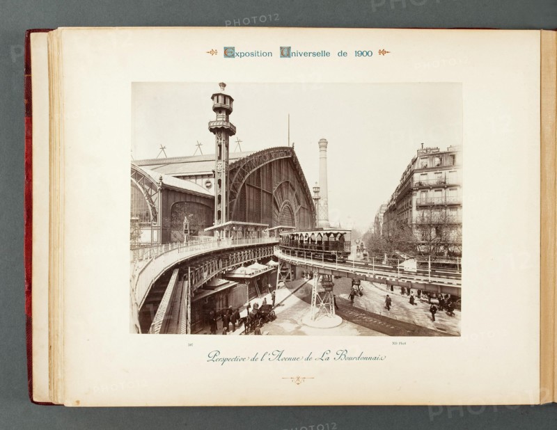 PARIS EXPO 1900 - AVENUE OF THE PERSPECTIVE BOURDONNAIS Exposition Universelle Paris 1900. Perspective de l'avenue de La Bourdonnais. Photographie de Neurdein Frères. Musée des Beaux-Arts de la Ville de Paris, Petit Palais.