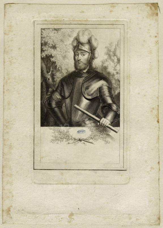 Le Chevalier Bayard (Pierre Terrail, lord), nicknamed the Knight without fear and without reproach (Portalis-Béraldi 5; Firmin-Didot 1429) Antoine de Marcenay De Ghuy (1721-1811). Le Chevalier Bayard (Pierre du Terrail, seigneur de), surnommé le Chevalier sans peur et sans reproche (Portalis-Béraldi 5 ; Firmin-Didot 1429). Burin, 1768. Musée des Beaux-Arts de la Ville de Paris, Petit Palais.