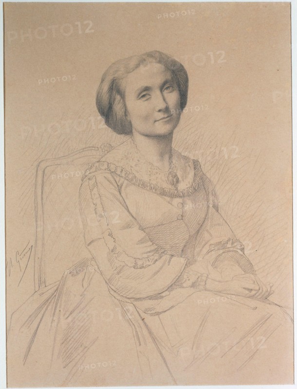 Portrait of Maria Deraismes (1828-1894), feminist Jean-Léon Gérôme (1824-1904). Portrait de Maria Deraisme (1828-1894), féministe. Mine de plomb, 1855-1865. Paris, musée Carnavalet.