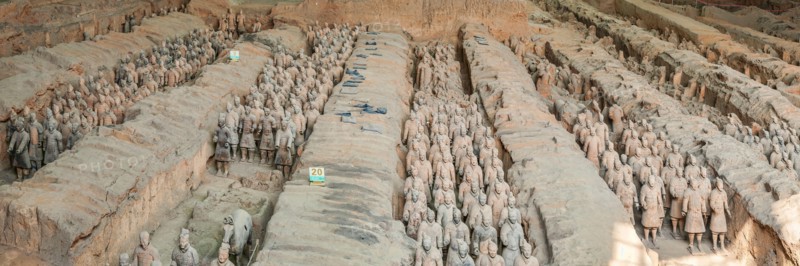 Terracotta warriors and horses, Xi'an, Shaanxi Province, China
