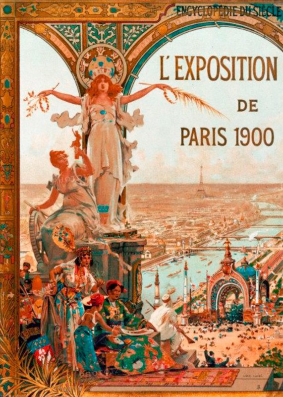 PARIS EXPOSITION UNIVERSELLE 1900  poster