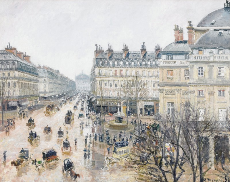 Camille Pissarro
Ecole française
Place du Théâtre Français, effet de pluie
1898
Huile sur toile (73,6 x 91,4 cm)
Minneapolis, Institute of Art