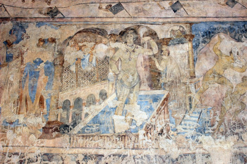 Fresco of a bathing woman, Qusayr 'Amra, Jordan