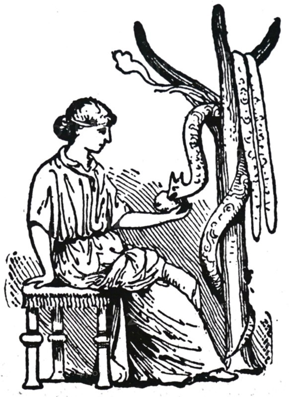 Hygeia, Goddess of Health, daughter of Aesculapius.
