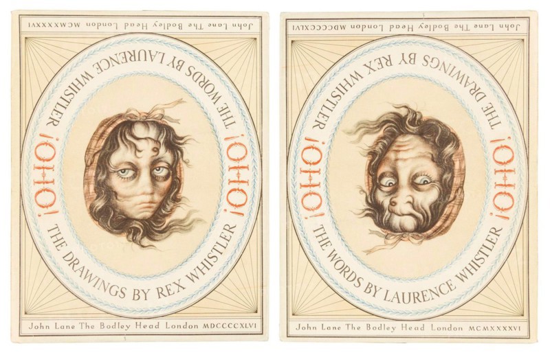 Rex Whistler - The “Reversible Faces” of Rex Whistler - OHO - The face of a young woman changes into a grandmother - Cover - prior to 1944