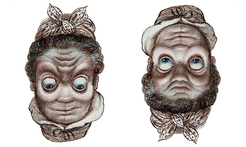 Rex Whistler - The “Reversible Faces” of Rex Whistler - Mad Wife and Farmer