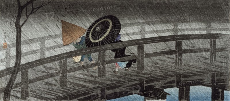 Rain on Izumi Bridge by Hiroaki Takahashi