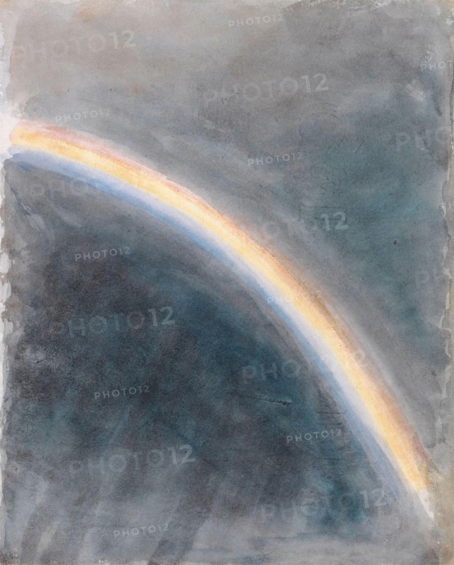 John Constable
Ecole anglaise
Etude de ciel avec arc-en-ciel (Sky Study with Rainbow)
1827
Aquarelle (22,5 x 18,4 cm)
New Haven, Yale Center for British Art