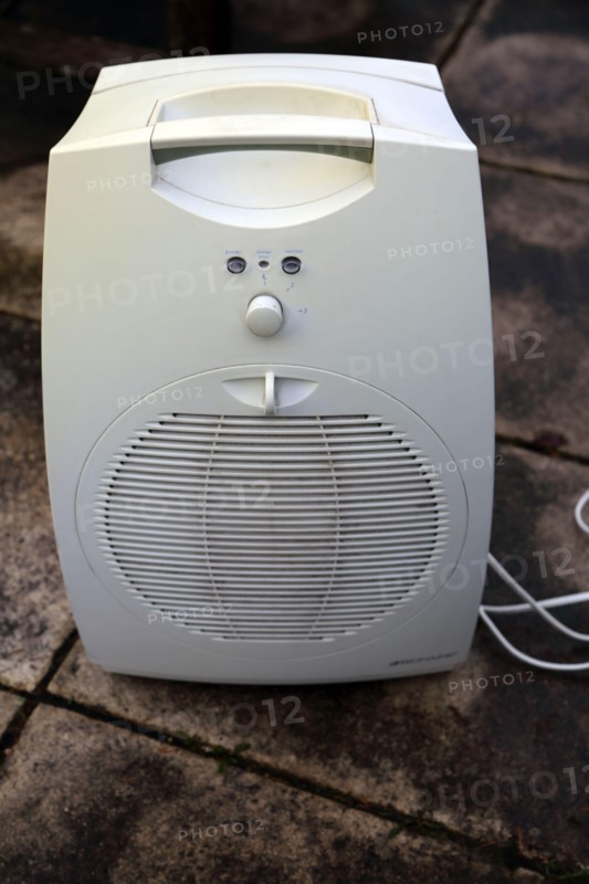 a Large Air Purifier looking like it has a face (Paredolia)
