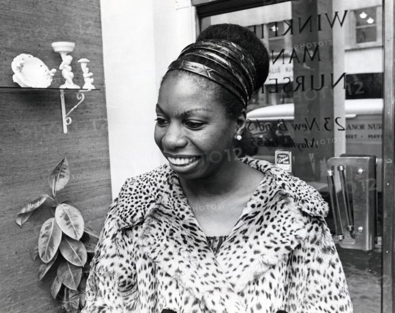 NINA SIMONE (1933-2003) US singer in London in April 1967. Photo Tony Gale
