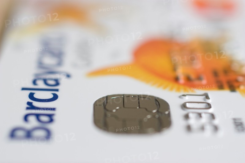 A smart card, chip card, or integrated circuit card ICC on goldfish barclaycard