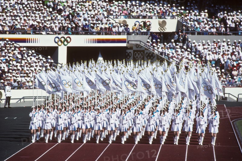 Opening Ceremonies at the1988 Olympic Summer Games, Seoul Korea.